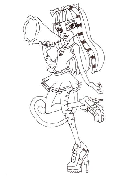 458x640 Monster High Toralei Colouring Pages Cats Coloring Best Of Copy