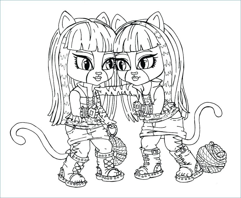 834x685 Monster High Toralei Colouring Pages Cute Coloring Page