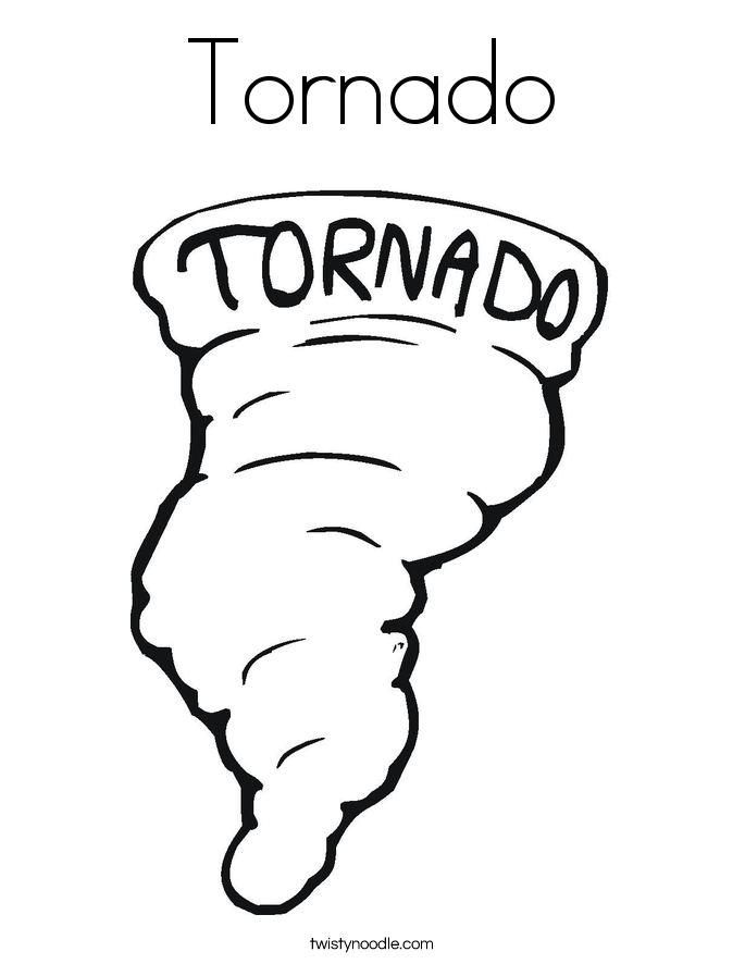 685x886 Tornado Coloring Page
