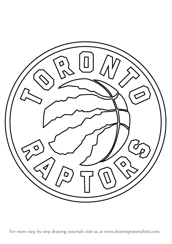 596x842 Toronto Raptors Logo Coloring Page