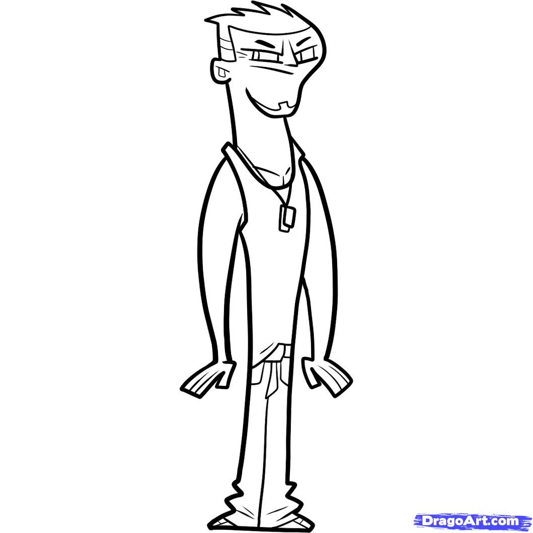 1059x1059 Total Drama Coloring Page Free Download