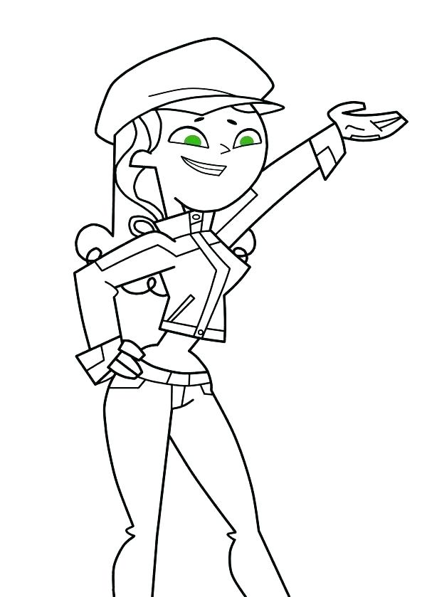 600x839 Total Drama Island Coloring Pages