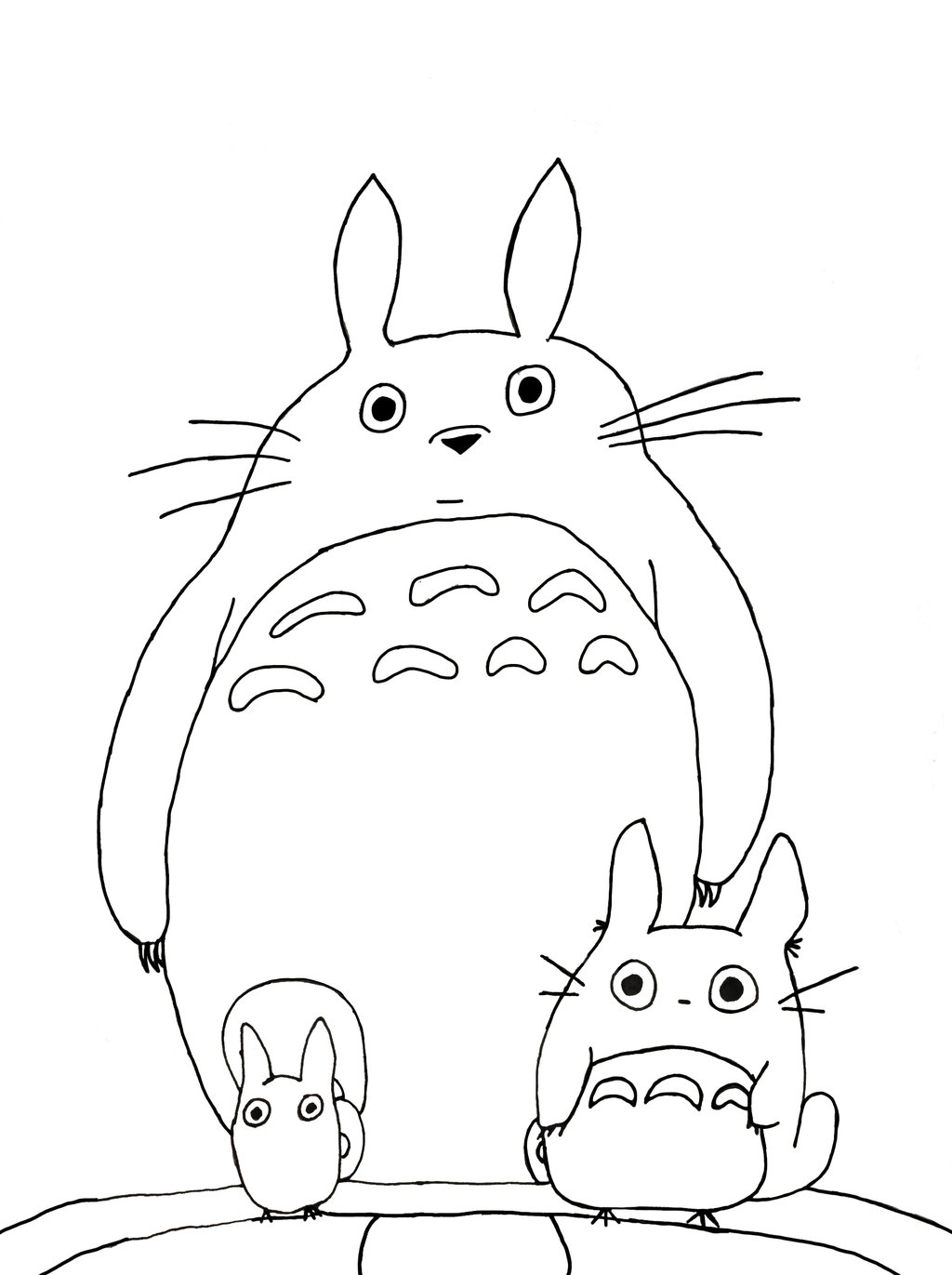 1024x1371 Totoro Coloring Pages