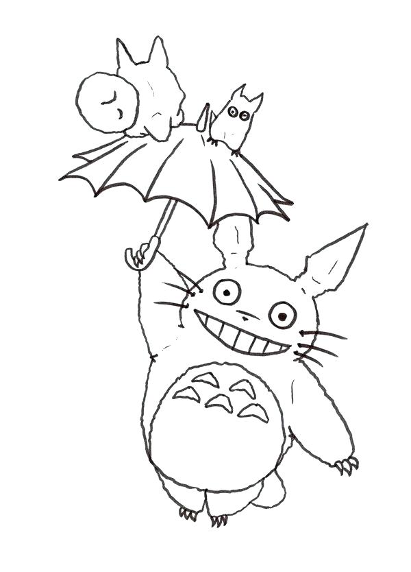 Totoro Coloring Pages at GetDrawings | Free download