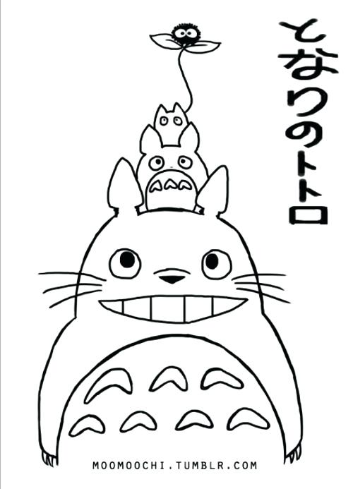 500x693 Coloring Pages Totoro Coloring Book Pages