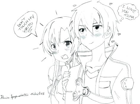 472x350 Sword Art Online Coloring Pages
