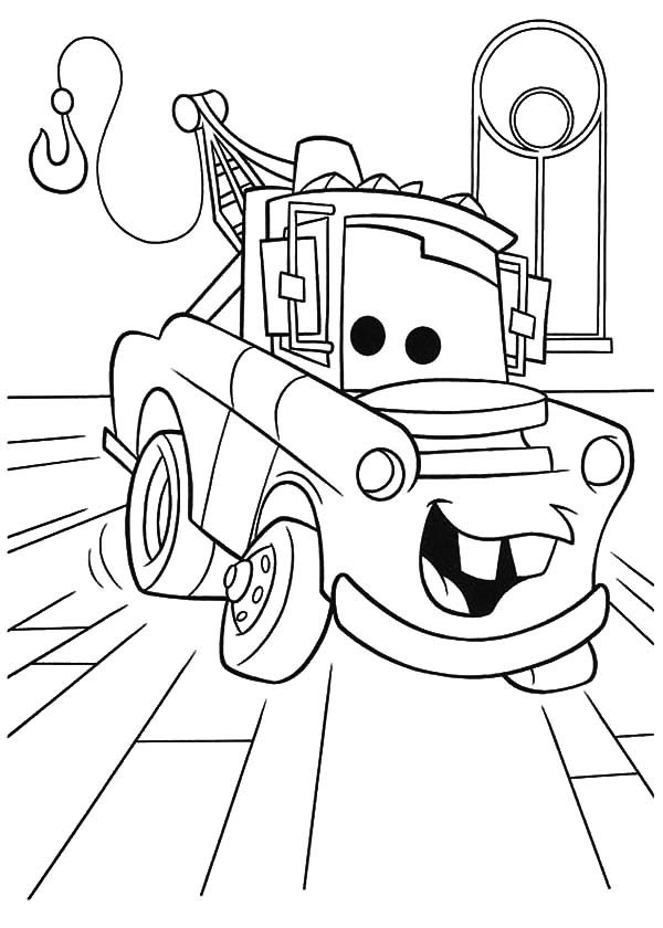 600x840 Disney Cars Character Tow Mater Coloring Pages Disney Cars