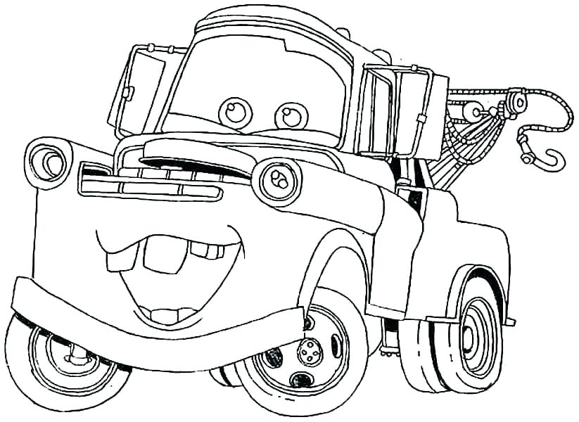 823x600 Mater Coloring Page Cars Lightning Queen Racing Coloring Page