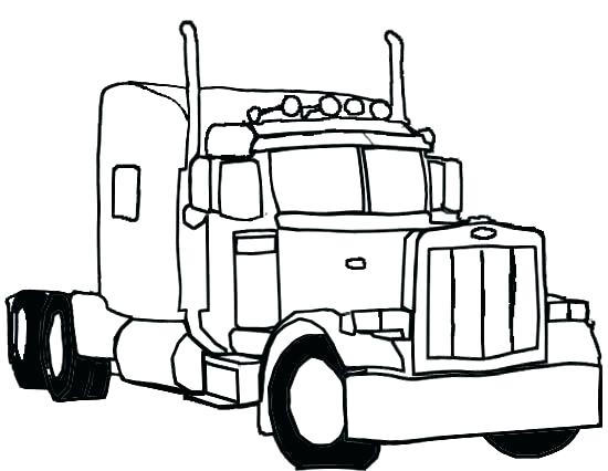 550x426 Semi Coloring Pages Semi Tow Truck Coloring Pages Big Printable