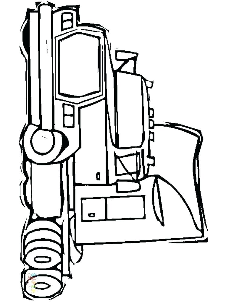 750x1000 Semi Truck Coloring Pages Printable Page For Boys Tow