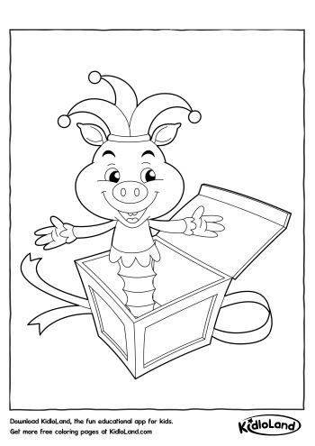 350x495 Jack In The Box Toy Coloring Page Free Printables For Your Kids