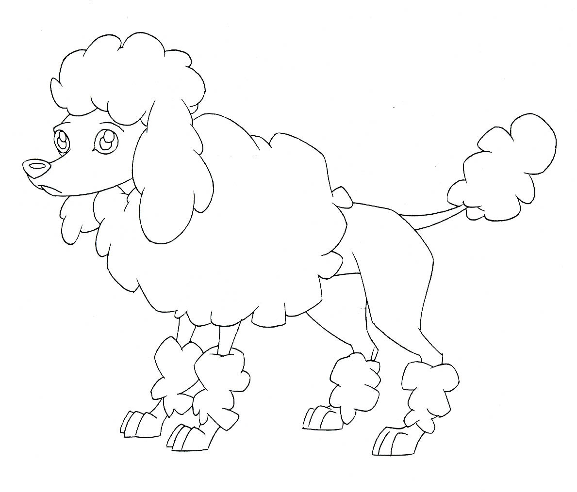 1189x1015 Poodle Coloring Pages Fair Colouring