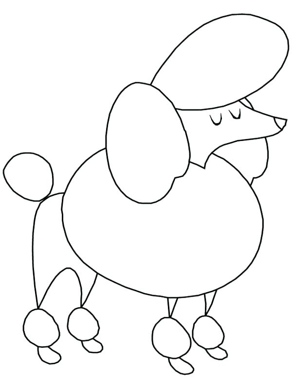 600x800 Cute Poodle Coloring Pages Poodle Coloring Page Poodle Coloring