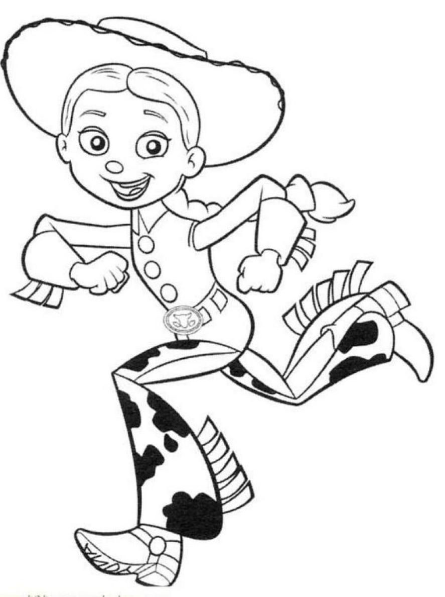 887x1188 Toy Story Jessie Coloring Pages Home
