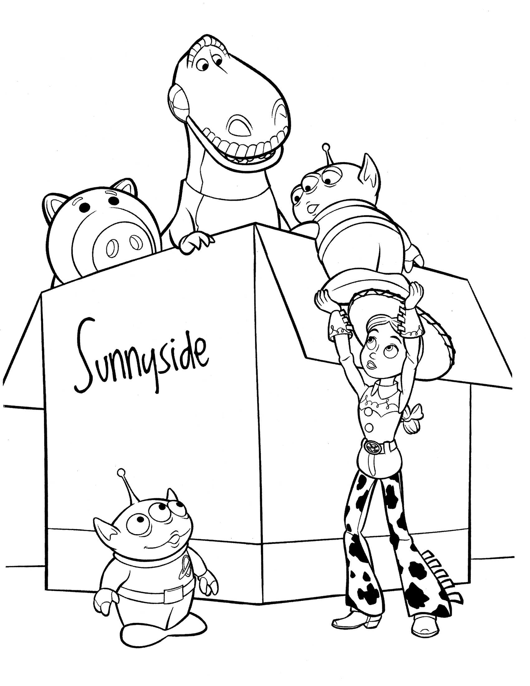 1700x2200 Toy Story Coloring Pages