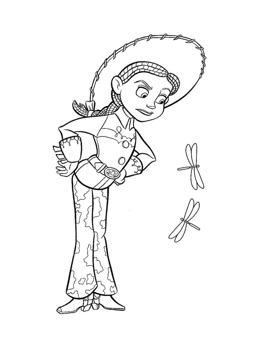 850x1100 Toy Story Jessie Coloring Pages