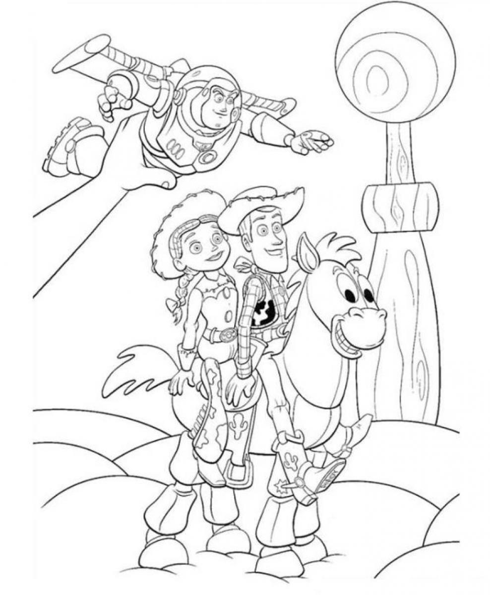 988x1200 Toy Story Coloring Pages