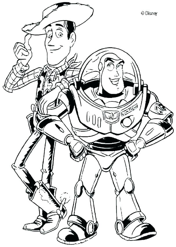 607x850 Buzz Coloring Pages