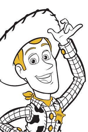300x450 Woody Toy Story Coloring Pages