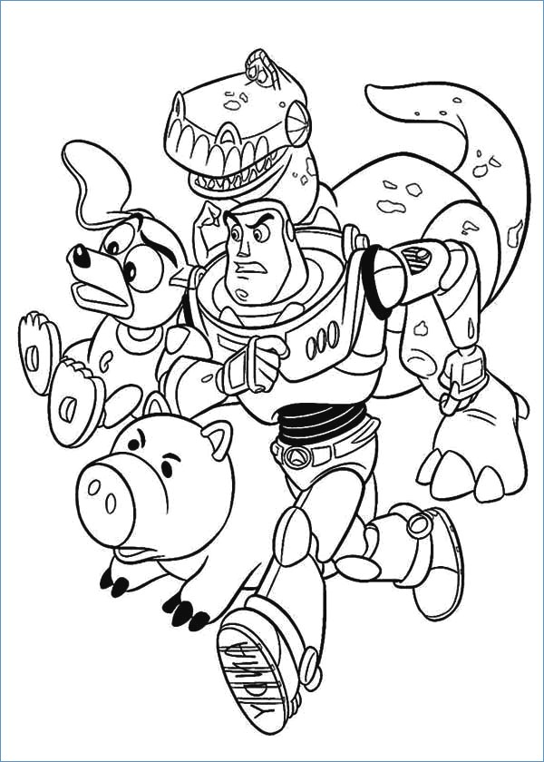 600x840 Rex Dinosaur Toy Story Coloring Pages