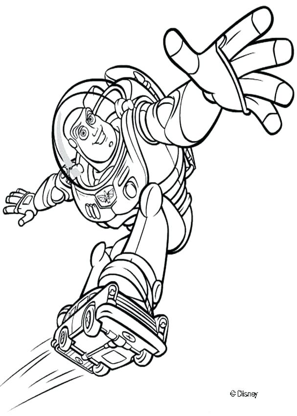 607x850 Buzz Light Year Coloring Pages Professional