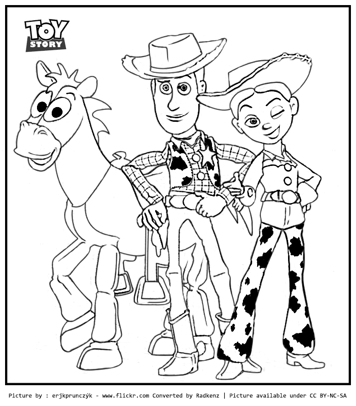 702x800 Radkenz Artworks Gallery Toy Story Coloring Page