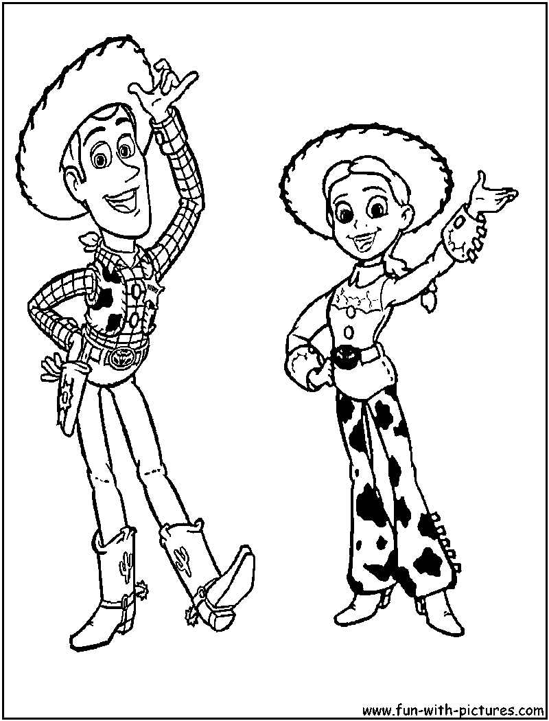 800x1050 Woody And Jessie From Disney Toystory Printables