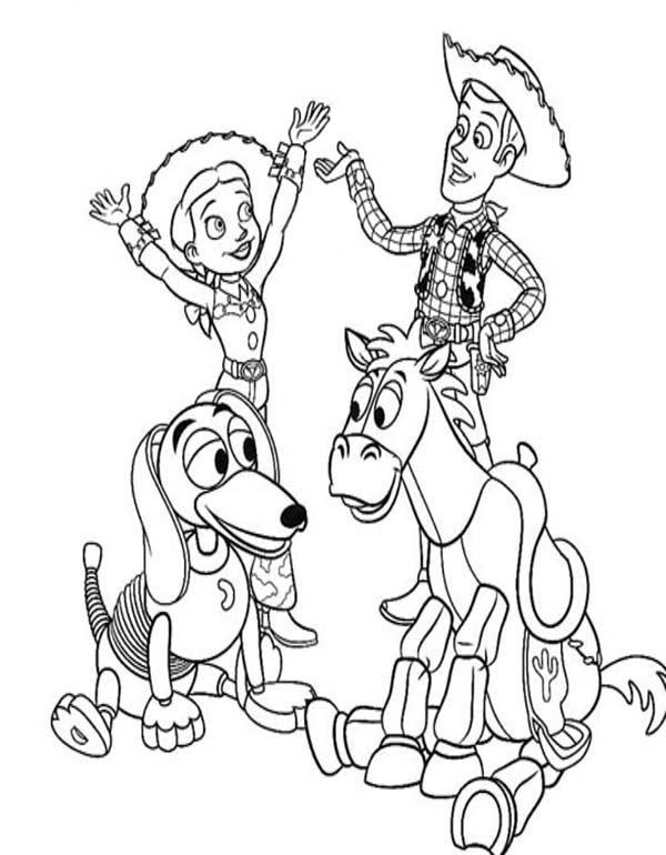 Toy Story Slinky Dog Coloring Pages at GetDrawings | Free download