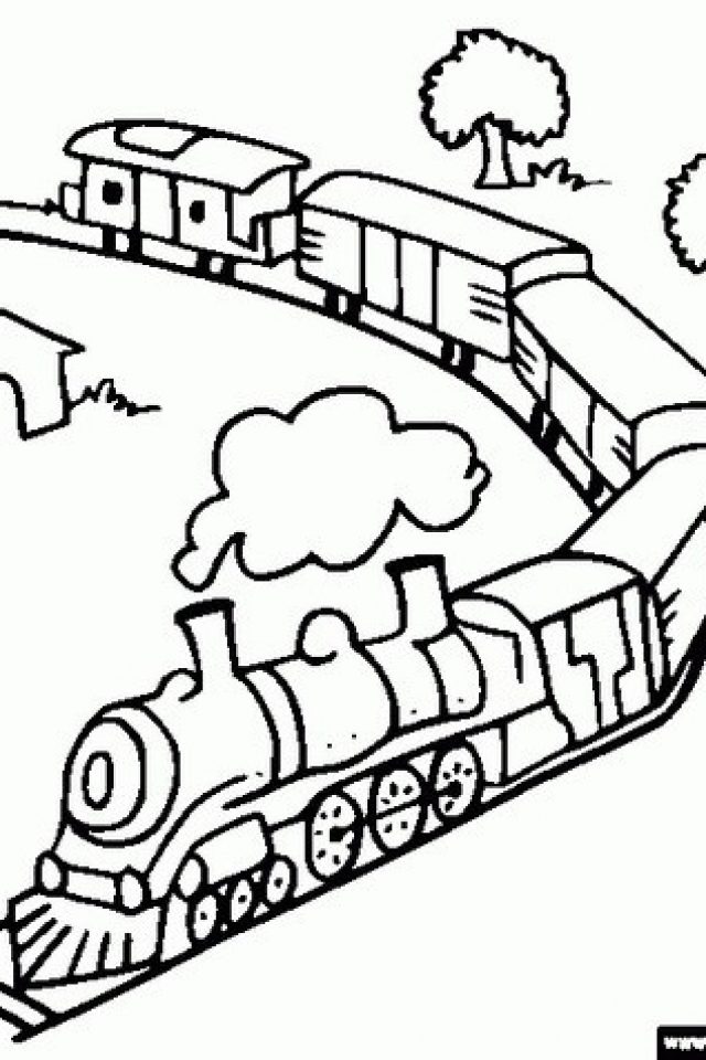 640x960 Toy Train Coloring Page Color A Toy Train