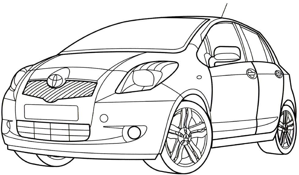 980x576 Toyota Prius Coloring Pages
