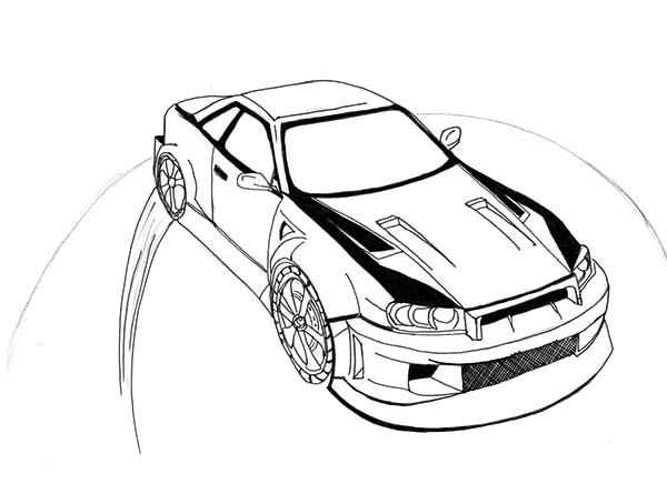 600x436 Drift Coloring Pages