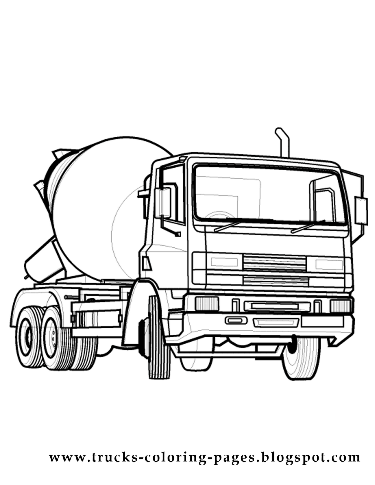 1236x1600 Truck Coloring Pages