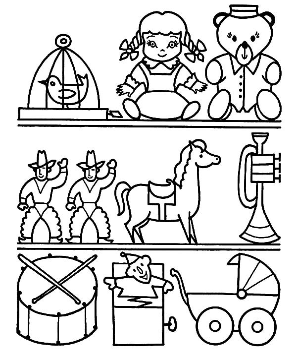 600x734 Toy Coloring Pages Coloring Pages Toys Toys Coloring Pages