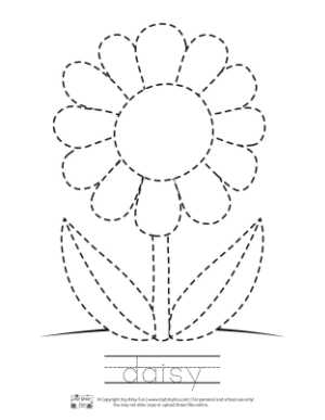 300x387 Spring Tracing Coloring Pages