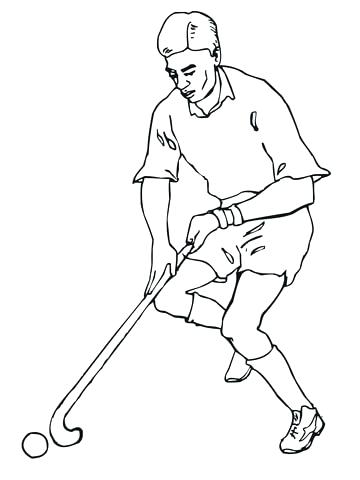 360x480 Track And Field Coloring Pages Playing Field Hockey Coloring Page