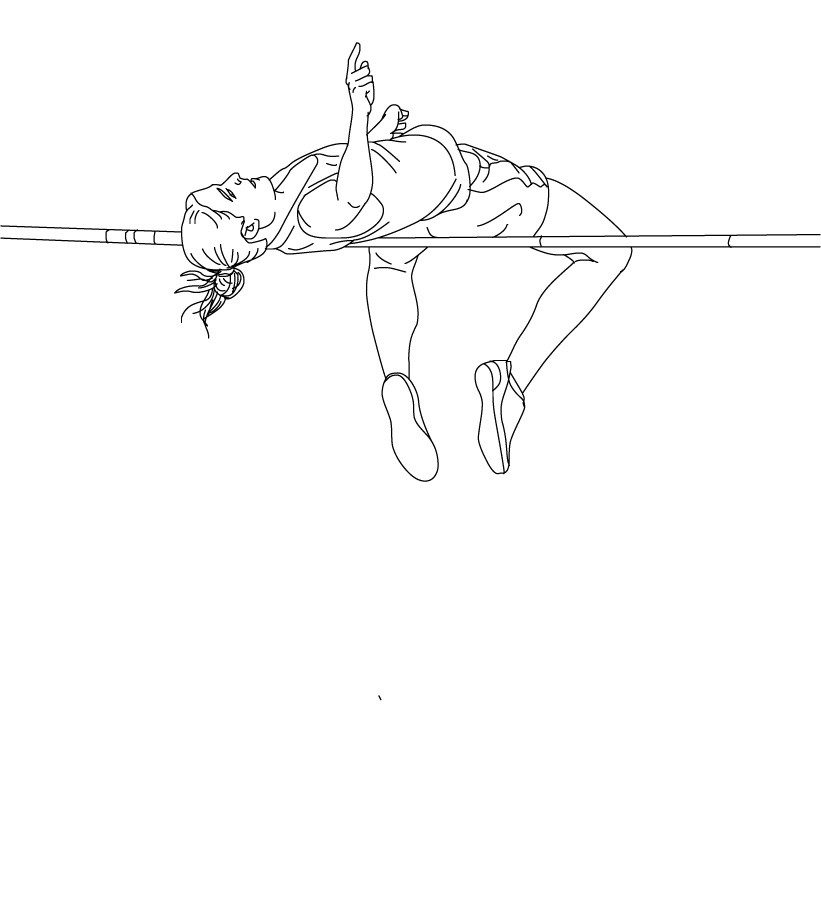 821x900 Pole Vault Athletics Coloring Pages And Book To Download Free Kids