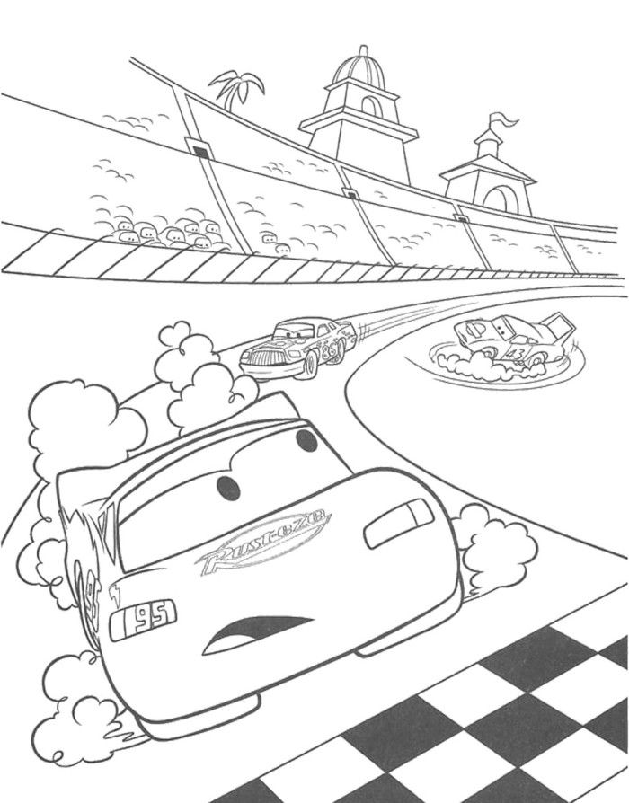 700x894 Pixar Track Coloring Page Coloring Pages