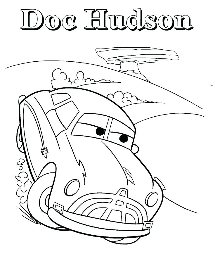 736x958 Race Coloring Pages Doc Coloring Pages Car Doc Race Coloring