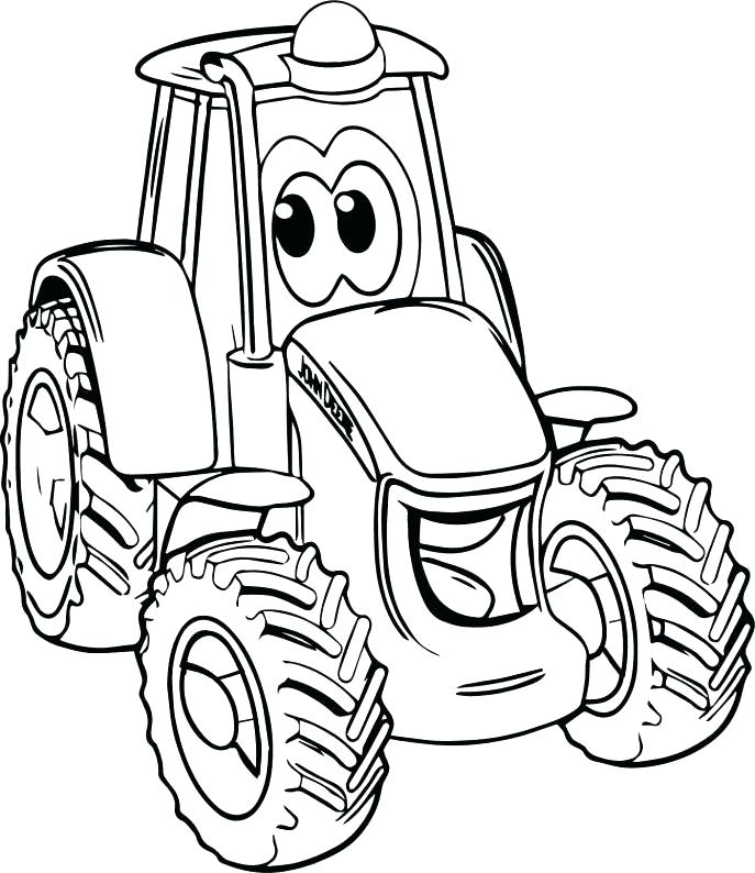 687x794 John Coloring Book Tractor Coloring Pages Printable Top Free Cute
