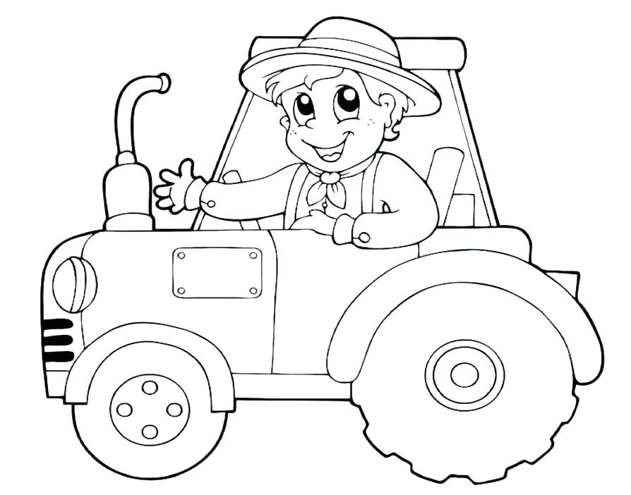 894x702 John Coloring Page Tractor Coloring Pages Free Tractor Coloring