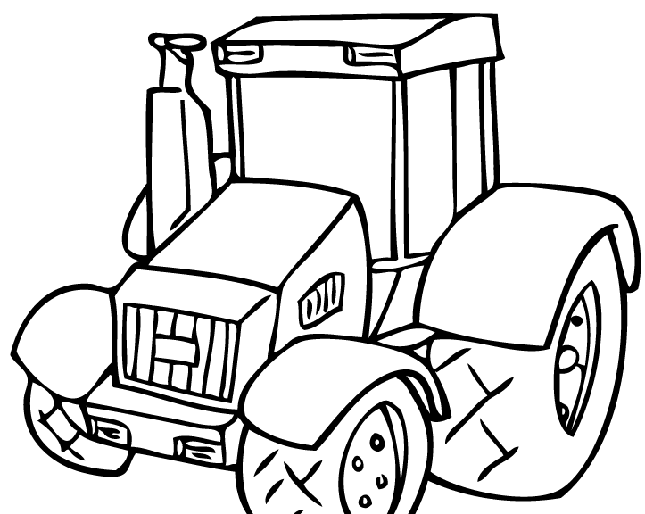 723x576 Tractor Coloring Pages