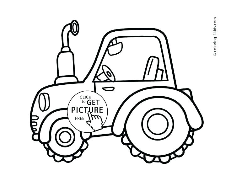 736x593 Tractor Coloring Pages For Toddlers John Best To Print Best