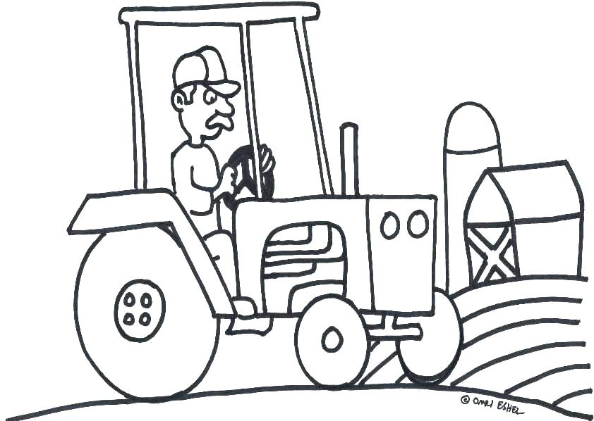 842x598 Tractor Coloring Pages