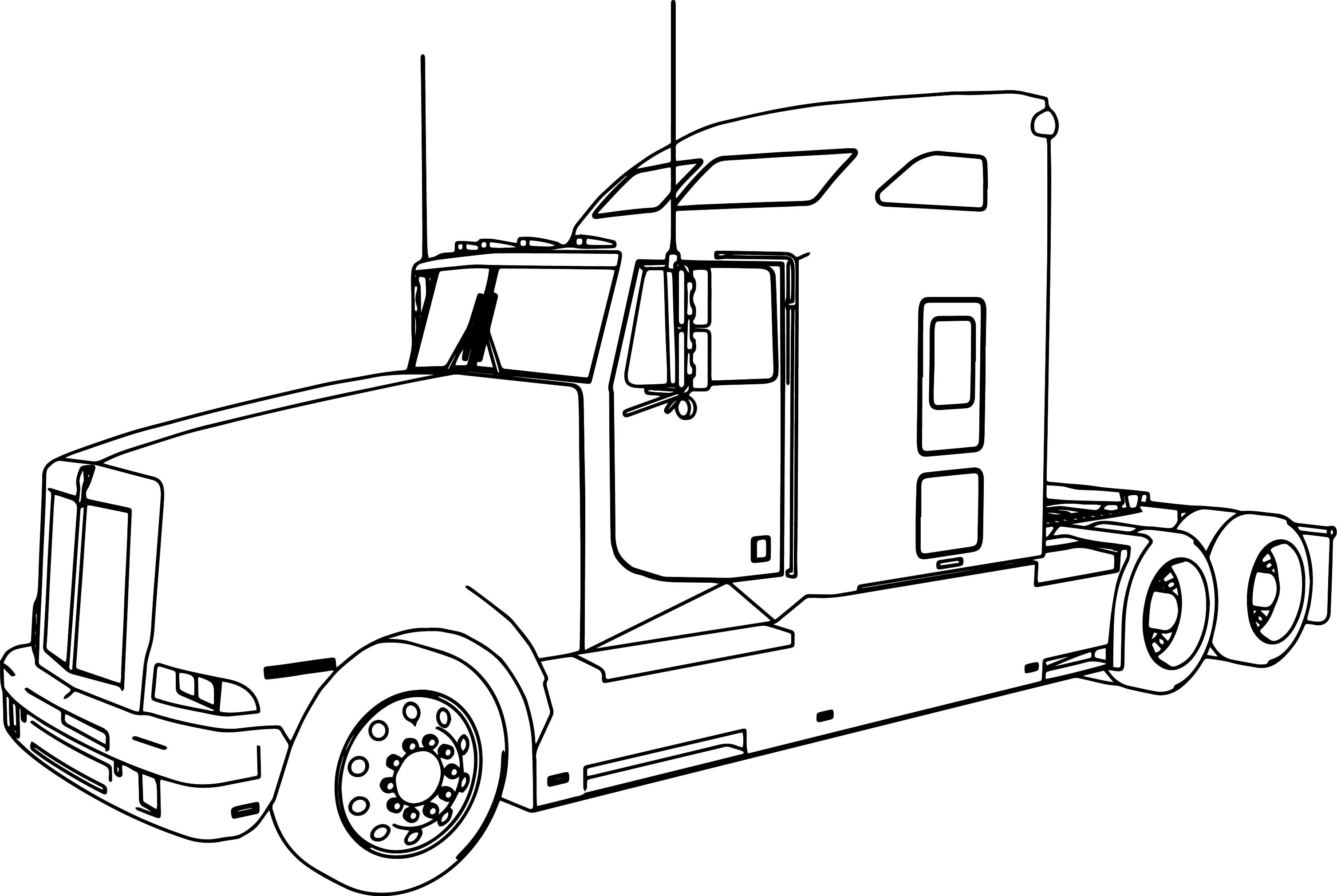 3013x2019 Truck And Trailer Coloring Pages Erf Coloring