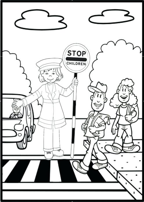 496x694 Safety Signs Coloring Pages Best Road Traffic Safety Ideas
