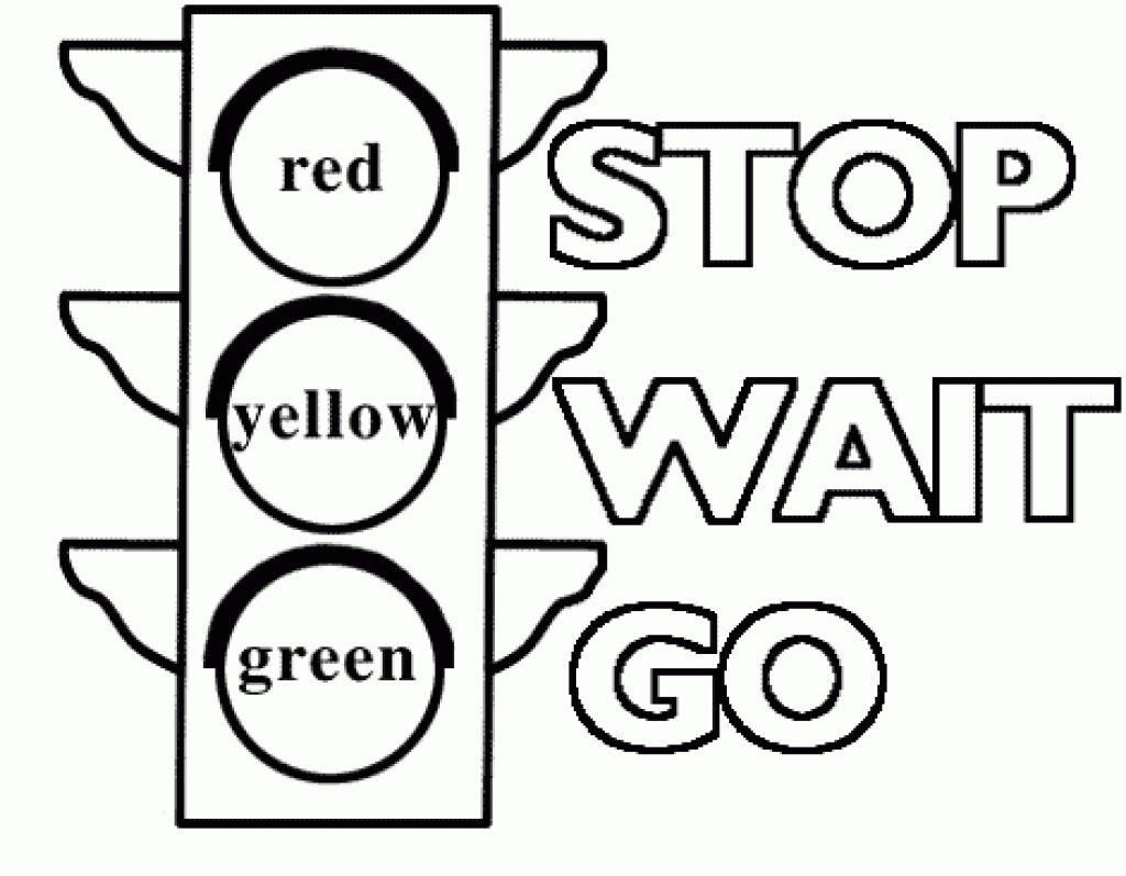 1024x797 Traffic Sign Coloring Pages