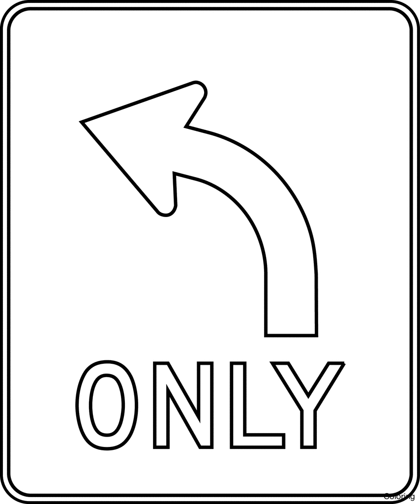 854x1024 Unique Traffic Signs Coloring Pages Design Printable Coloring Sheet