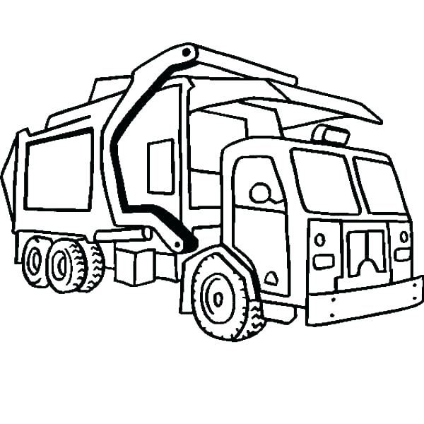 600x600 Semi Truck Coloring Page Truck And Trailer Coloring Pages Perfect