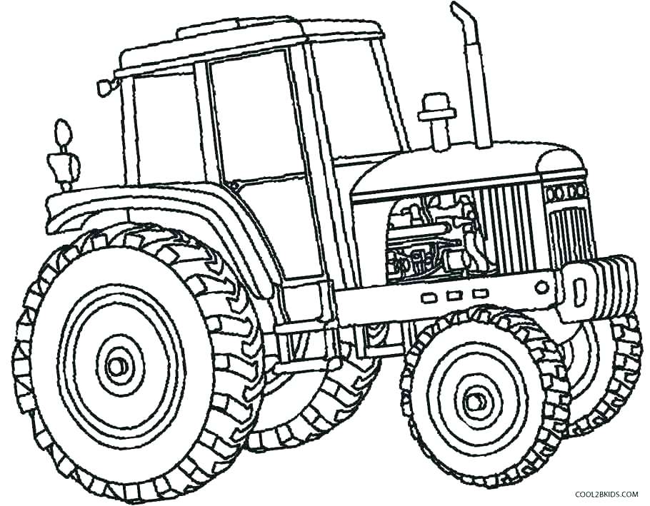 910x709 Tractor Trailer Coloring Pages Tractor Coloring Pages Tractors