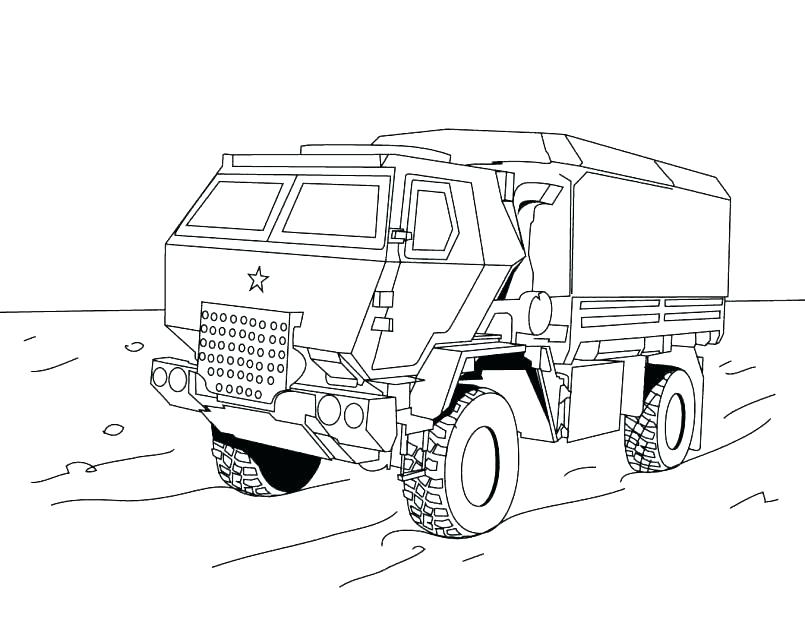 805x623 Truck And Trailer Coloring Pages Tractor Printable Farm John Semi